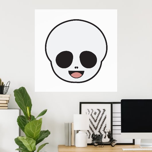 Ghost Face Poster (Thuiskantoor)