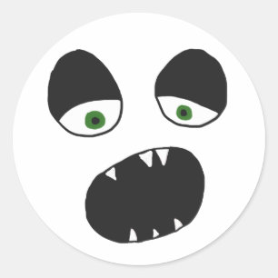 Ghost Face Ronde Sticker