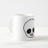 Ghost Face Skeleton Chibi Pastel Goth Halloween Koffiemok (Voorkant links)