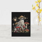 Ghost Fairycore Retro Halloween Gothic Mushroom GH Kaart (Gele Bloem)