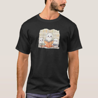 Ghost Family Het lezen van een boek Bookworm Schat T-shirt