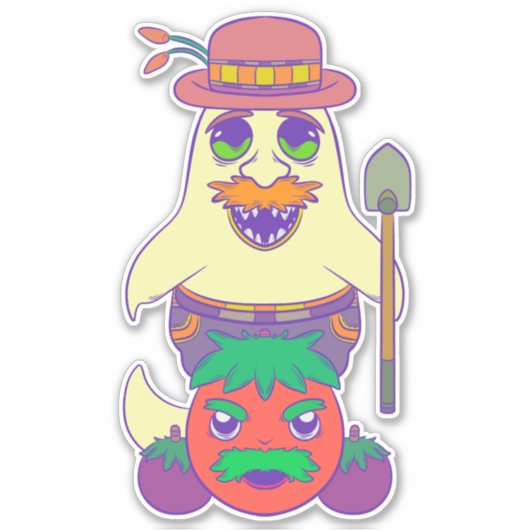Ghost Farmer Sticker (Voorkant)