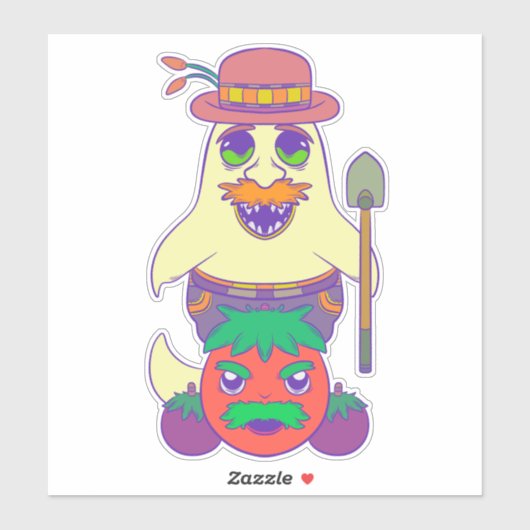 Ghost Farmer Sticker (Vel)