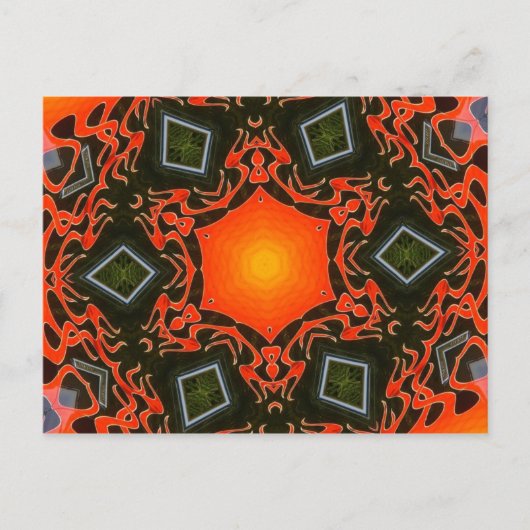 Ghost Flames & Diamonds Briefkaart (Voorkant)