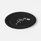 Ghost Flamingo Papieren Bordje (Gekanteld)