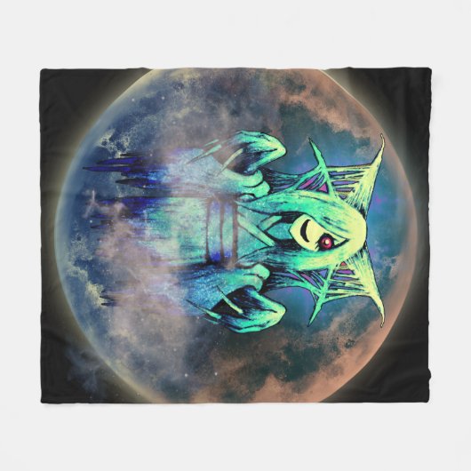 Ghost Fleece Deken (Voorkant (Horizontaal))