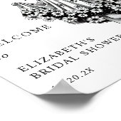 Ghost Floral Vrijgezellenfeest Welkomstbord Poster (Hoek)