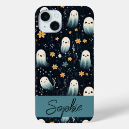 Ghost Flowers iPhone 15 Mini Hoesje