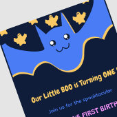 Ghost Flying Little boo Halloween 1e verjaardag Kaart