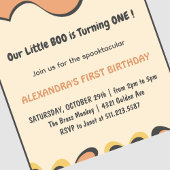 Ghost Flying Little boo Halloween 1e verjaardag Kaart