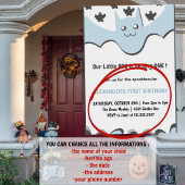 Ghost Flying Little boo Halloween 1e verjaardag Kaart