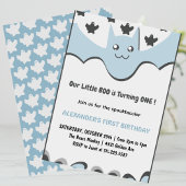 Ghost Flying Little boo Halloween 1e verjaardag Kaart