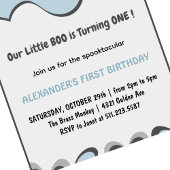 Ghost Flying Little boo Halloween 1e verjaardag Kaart