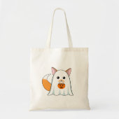 Ghost Fox uit voor Halloween Tote Bag (Voorkant)