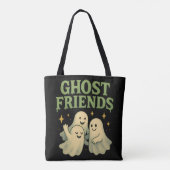 Ghost Friends - Black Tote Bag (Achterkant)
