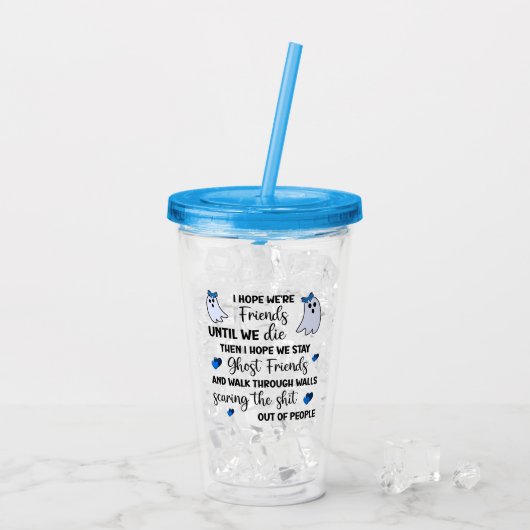 Ghost Friends Forever Acryl Drinkbeker (Achterkant ijs)