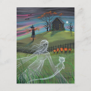 Ghost Friends Halloween Briefkaart