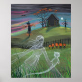 Ghost Friends Halloween Poster van Molly Harrison (Voorkant)