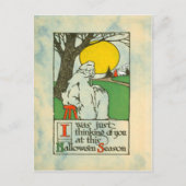 Ghost Full Moon Tree Briefkaart (Voorkant)