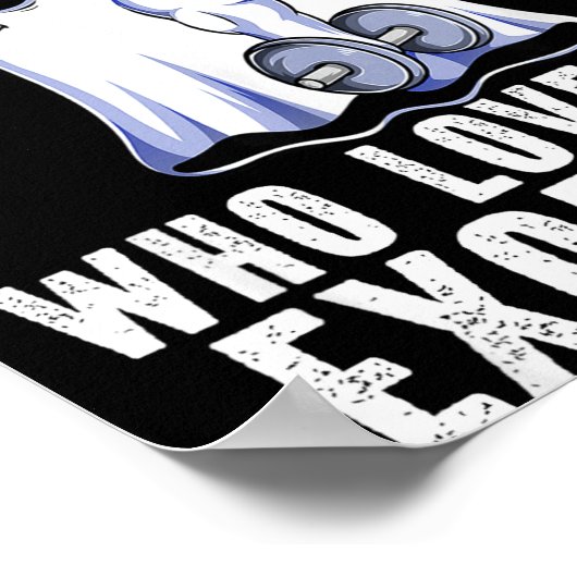 Ghost Funny Gym Workout Bodybuilding Soky Hallowee Poster (Hoek)