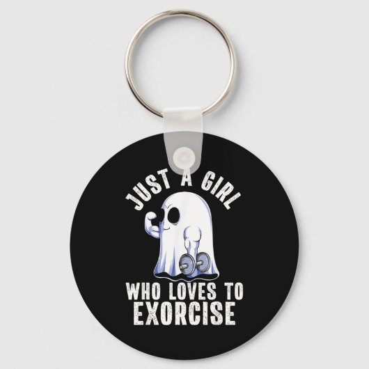 Ghost Funny Gym Workout Bodybuilding Soky Hallowee Sleutelhanger (Voorkant)