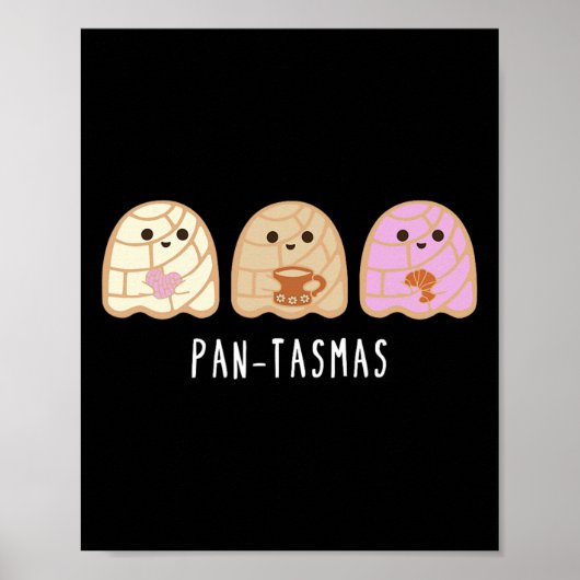 Ghost Funny Spooky Conchas Mexicaanse Ghost Poster (Voorkant)