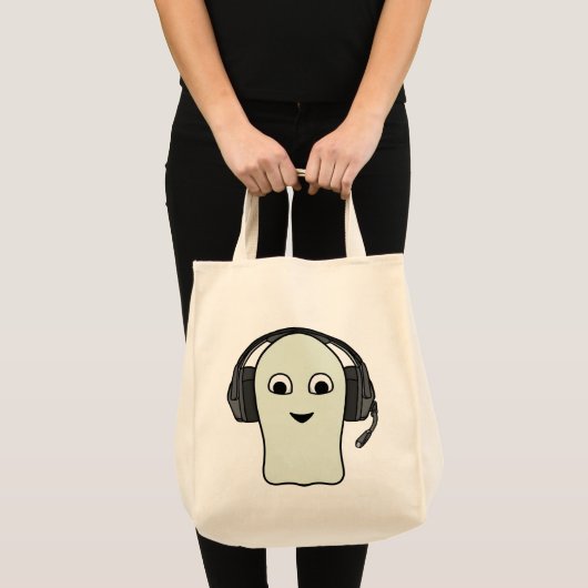 Ghost Gamer Headset Tote Bag (Voorkant (product))