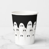 Ghost Gathering Halloween Papieren Bekers (Achterkant)