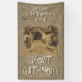 Ghost Gathering Halloween Party (aanpasbaar) Spandoek (Verticaal)