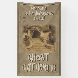 Ghost Gathering Halloween Party (aanpasbaar) Spandoek