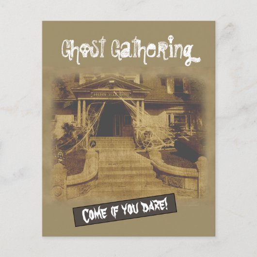 Ghost Gathering in Haunted House Flyer (Voorkant)