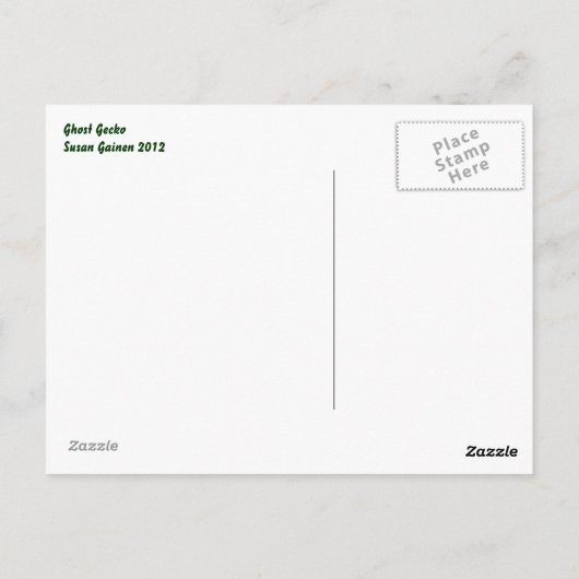 Ghost Gecko Post Card Briefkaart (Achterkant)