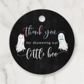 Ghost Gender Reopenbaart Party Dank u Bedankjes Labels (Voorkant)