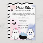 Ghost Geslacht onthullen digitale uitnodiging (Voorkant / Achterkant)