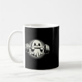 Ghost Gewichtheffen Grappige Ghost Workout Hallowe Koffiemok (Links)