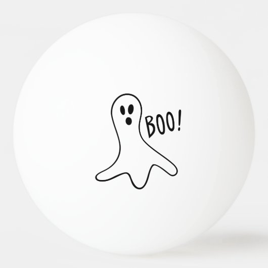 Ghost Gezegde Boo Black overzicht on Pingpongbal (Voorkant)