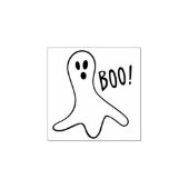 Ghost Gezegde Boo-overzicht voor Halloween Rubberstempel (Afrduk)