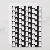 Ghost Ghoul Halloween Party Gender onthulling Blac Kaart (Achterkant)