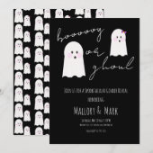 Ghost Ghoul Halloween Party Gender onthulling Blac Kaart (Voorkant / Achterkant)