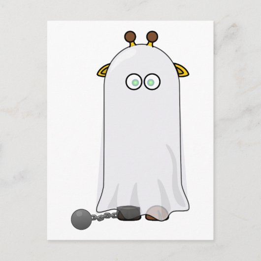 Ghost Giraffe met ketens Briefkaart (Voorkant)