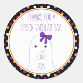 Ghost Girl Halloween Sticker Personalized Sticker