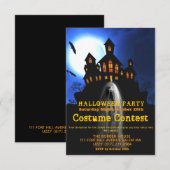 Ghost Girl Haunted Halloween Costume Party Kaart (Voorkant / Achterkant)