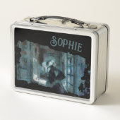 Ghost Girl in Blue – Haunting Surreal Art (Achterkant)