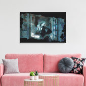 Ghost Girl in Blue – Haunting Surreal Art Canvas Afdruk (Insitu (Woonkamer))