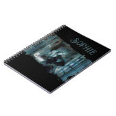 Ghost Girl in Blue – Haunting Surreal Art Notitieboek (Linkerzijde)