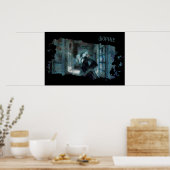 Ghost Girl in Blue – Haunting Surreal Art Poster (Keuken)