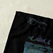 Ghost Girl in Blue – Haunting Surreal Art Strandlaken (In situ)