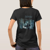Ghost Girl in Blue – Haunting Surreal Art T-shirt (Achterkant)