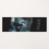 Ghost Girl in Blue – Haunting Surreal Art Yogamat (Voorkant (horizontaal))