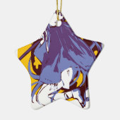 Ghost Girl Keramisch Ornament (Links)